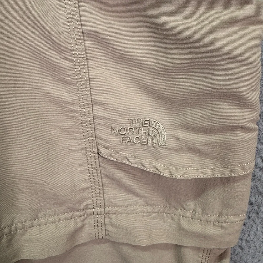 North‎ Face Pants Mens L Beige Paramount Peak Convertible Cargo Outdoor Wide Leg